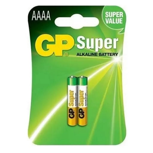 Bateria Alcalina GP AAAA 1.5V Modelo de la Pila 4A GN25A - GP25AC2 Reemplaza 25A, LR6, LR8D425, E96, MX2500, Ferretronica