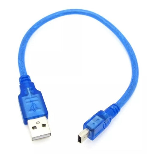 Cable USB a Mini USB de 30cm Compatible con Arduino Nano, Ferretrónica