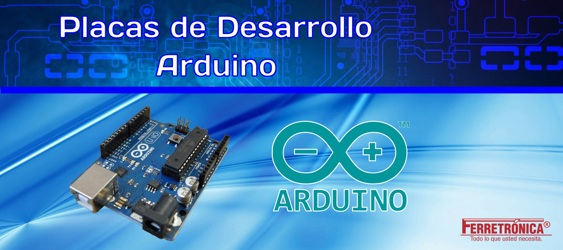 Placas de Desarrollo arduino para robótica y proyectos electrónicos, ferretrónica