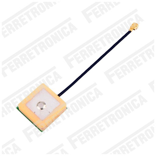 Antena GPS Pasiva con Conector IPX uFL - Ganancia 2 dBi, Ferretrónica