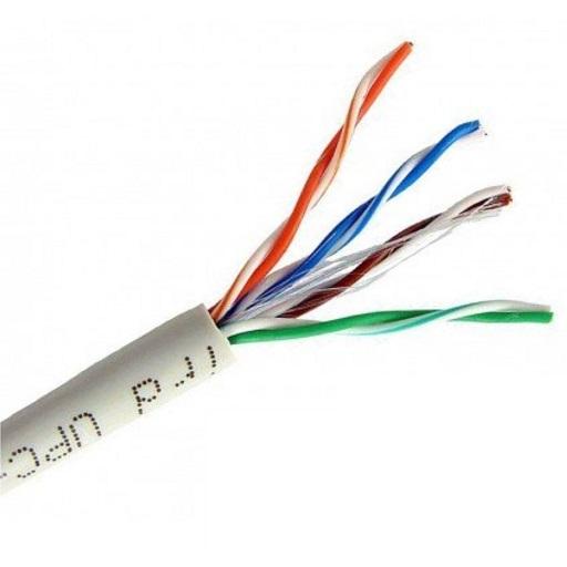 Cable - alambre UTP categotia 5E para implementar redes de comunicacion y cableado en protoboard, ferretrónica