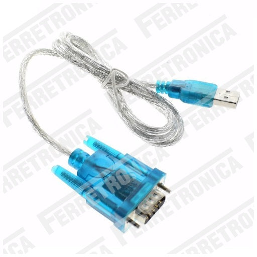Cable USB a DB9 Macho RS232 HL-340 Puerto COM CH340 HL340 CH-340, Ferretrónica