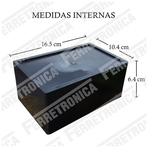 Caja Plástica Para Proyectos 10.4 x 16.5 x 6.4 cm REF 7 Medidas Internas, Ferretrónica