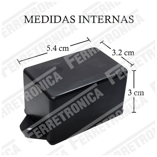 Caja Plástica Para Proyectos 3.2 x 5.4 x 3 cm REF 1 Medidas Internas, Ferretrónica