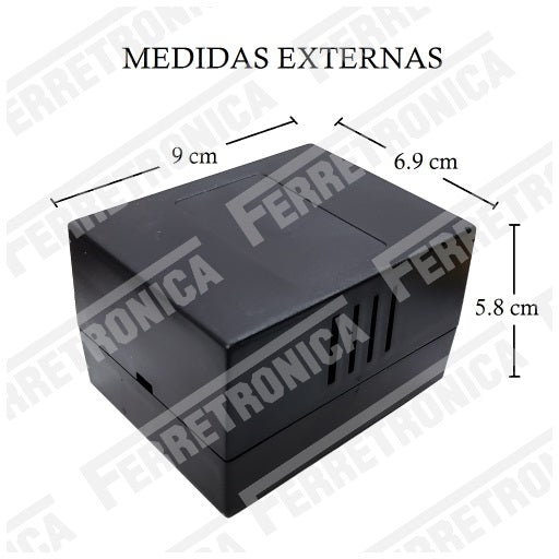 Caja Plástica Para Proyectos 6.4 x 8.4 x 4.9 cm REF 4 Medidas Externas, Ferretrónica