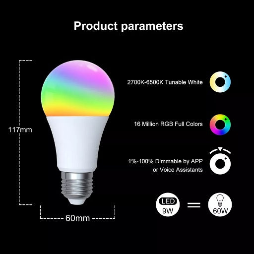 Crea diferentes tonalidades con esta bombilla LED inteligente e27