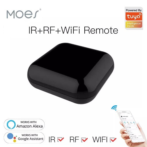Control Remoto Universal Infrarrojo IR + RF por WiFi Compatible con Alexa - Google Home Aplicaciones Smart Life App y Tuya, Ferretrónica