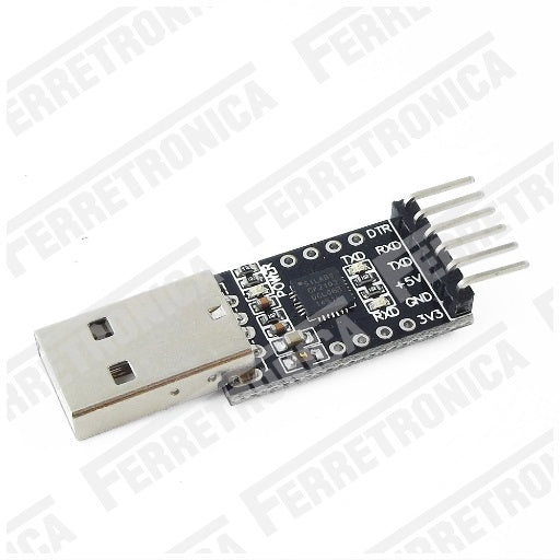 Conversor USB a Serial TTL CP2102 Reemplaza FT232 FTDI, Ferretrónica