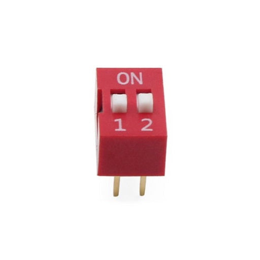 DIP Switch 2P Interruptor de 2 Posiciones - 2.54 mm, Ferretronica