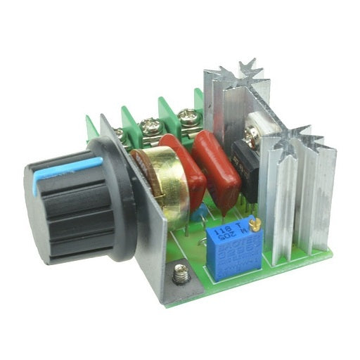 Dimmer 2000W regulador variador de voltaje para bombillos, motores, cautines, entre otros, ferretronica