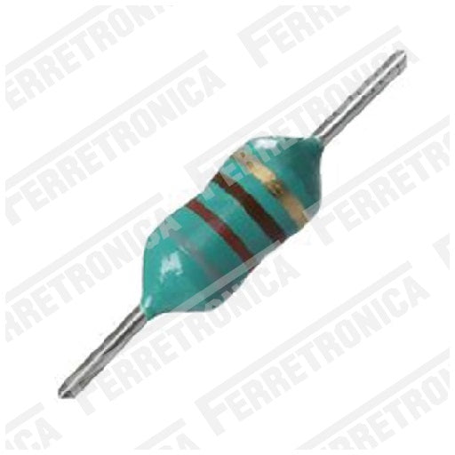 Inductancia Bobina Axial Tipo Resistencia 5.6uH - 0.25W, Ferretrónica