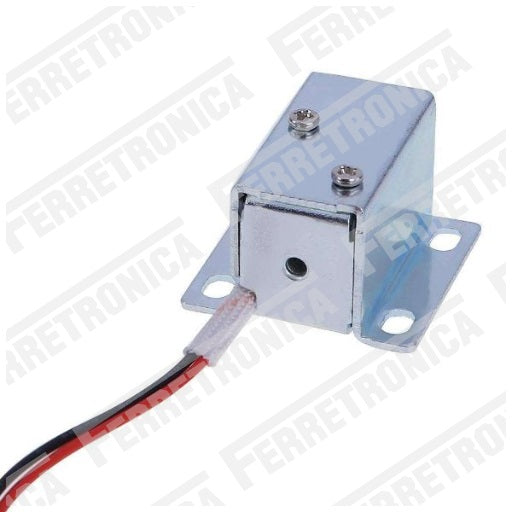 Mini Cerradura Electrica Solenoide Electromagnetico 6V ~ 12V Electroiman, Ferretrónica