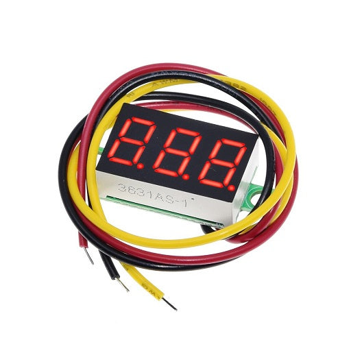  Voltímetro amperímetro digital, 3 dígitos CC 0-100V