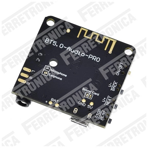 Modulo Receptor de Sonido MP3 Bluetooth 5.0 PRO, Ferretrónica