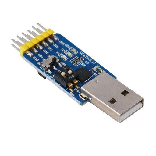 Modulo Conversor USB a TTL RS232 RS485 CP2102 6 en 1 Multifuncional, Reemplaza FT232 FTDI, Ferretronica
