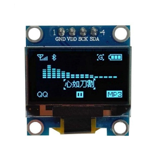 Modulo Display LCD OLED 128x64 1.3 pulgadas, comunicacion I2C color Azul de 4 Pines, Ferretronica