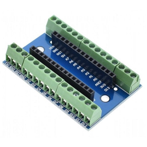 Shield Adaptador para Arduino Nano V3.0 con Borneras, Ferretronica