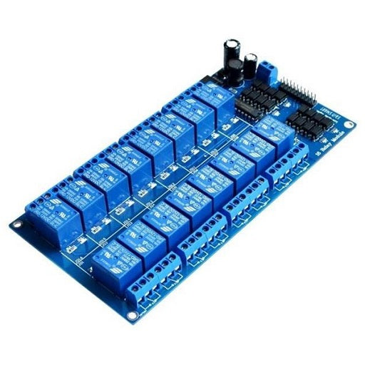 modulo relay 16 canales 5v rele, ferretronica