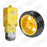 motorreductor amarillo con torque de 1Kg a 200 RPM con 5V de alimentación con rueda, robotica, Ferretrónica