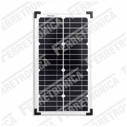 panel solar 12v - 20w, energia alternativa, ferretrónica